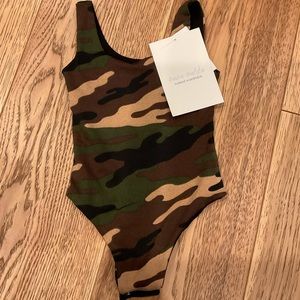 Naked Wardrobe tank camo onesie 2t- NWT
